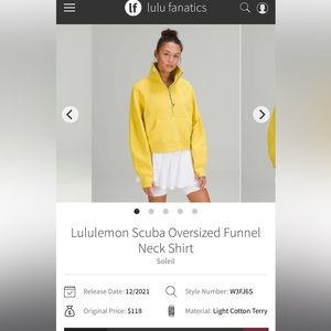 Lululemon Scuba Soleil size XL/XXL